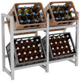 TPFLiving 4er Getränkekistenständer Star